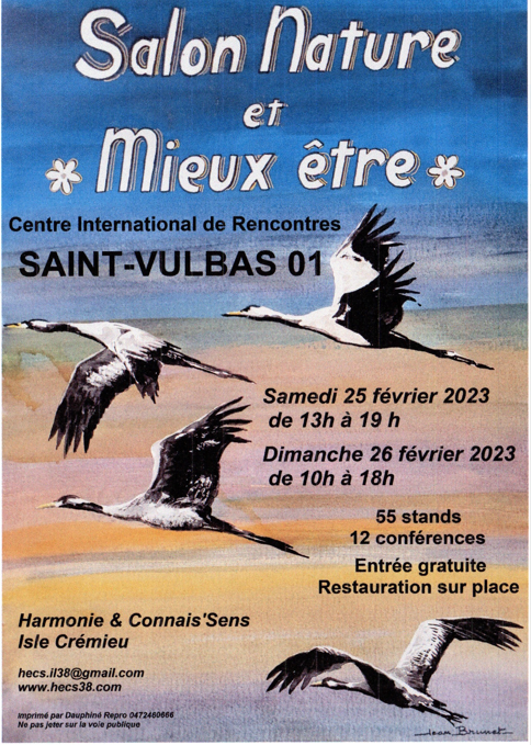 Salon Nature et Mieux Être-St Vulbas-25 et 26 février 2023